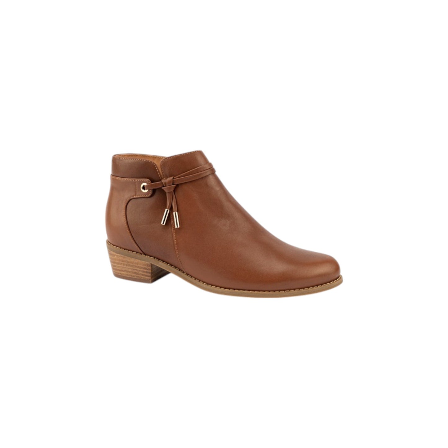 Leather Shoes with Arch Support and Block Heel Removable Insole