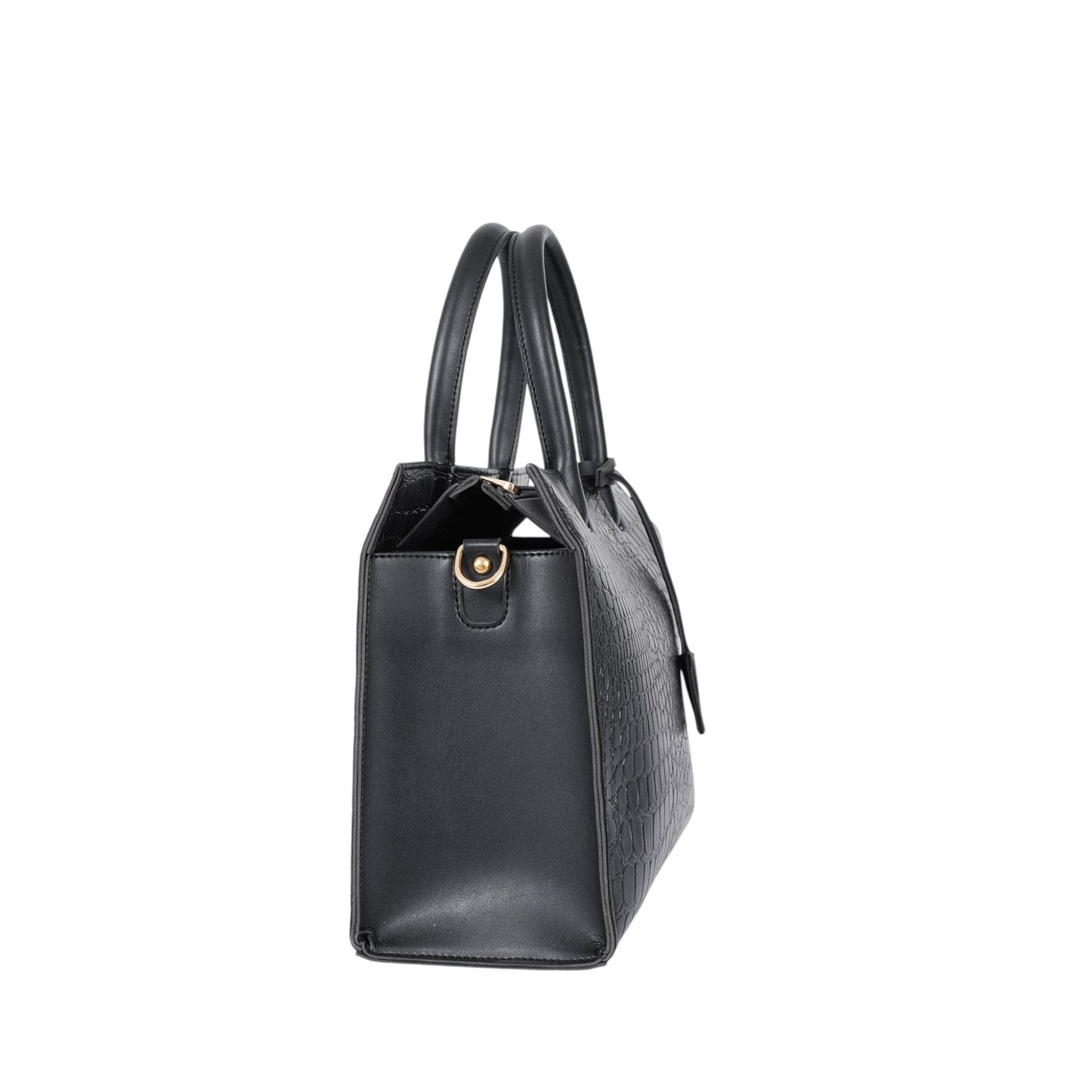 Black Crocodile With Long adjustable Strap Vintage Handbag